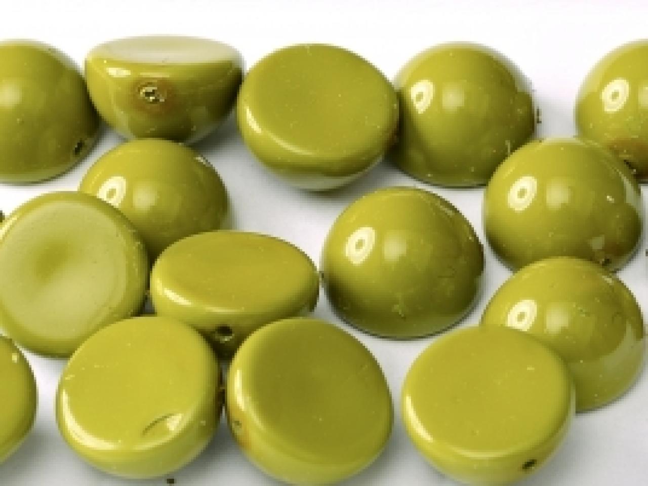 Margele Dome 14x8mm 48565 Fiesta Pea Green