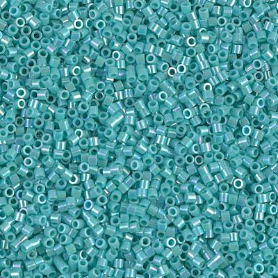 Delica 10/0 DB0166 Opaque Turquoise AB — Imaginea 1