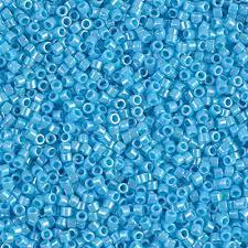Delica 10/0 DB100164 Opaque Lt Blue AB — Imaginea 1