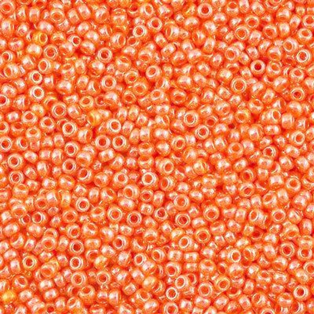 Margele de nisip Miyuki 11/0 0423 Opaque Lt Orange Luster