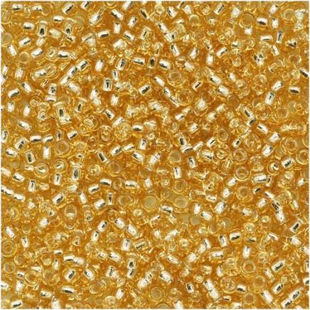 Margele Toho 15/0 0022 Silver Lined Lt Topaz — Imaginea 1