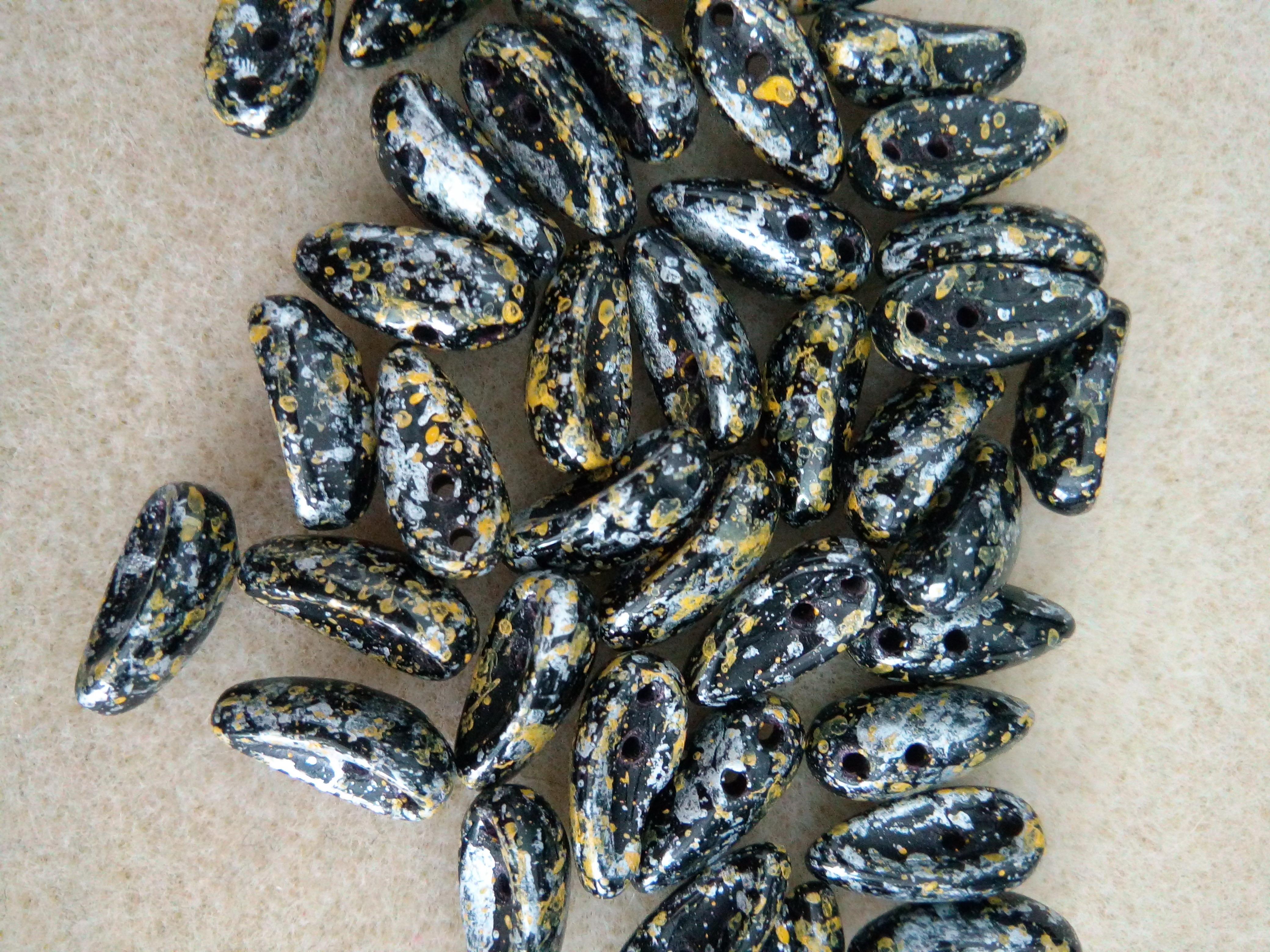 Margele Chilli 23980/45701 Picasso Silver Yellow Black — Imaginea 1