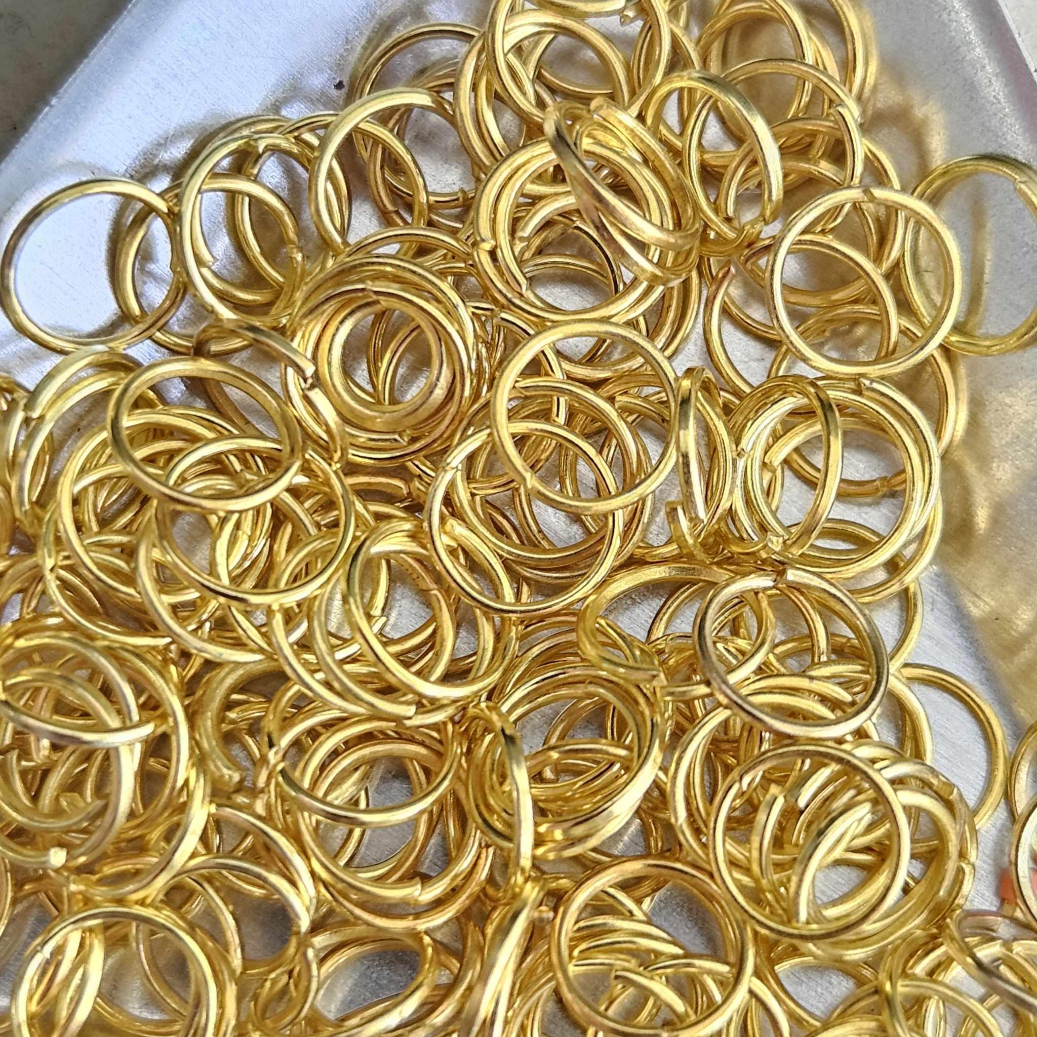 Zale deschise 7mm aurii 5gr — Imaginea 1
