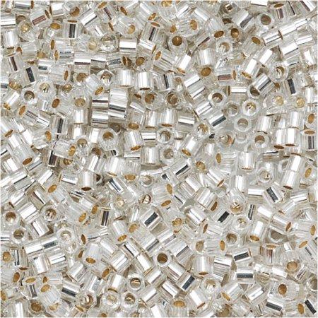 Delica Hexcut 11/0 DBC0041 Silver Lined Crystal — Imaginea 1