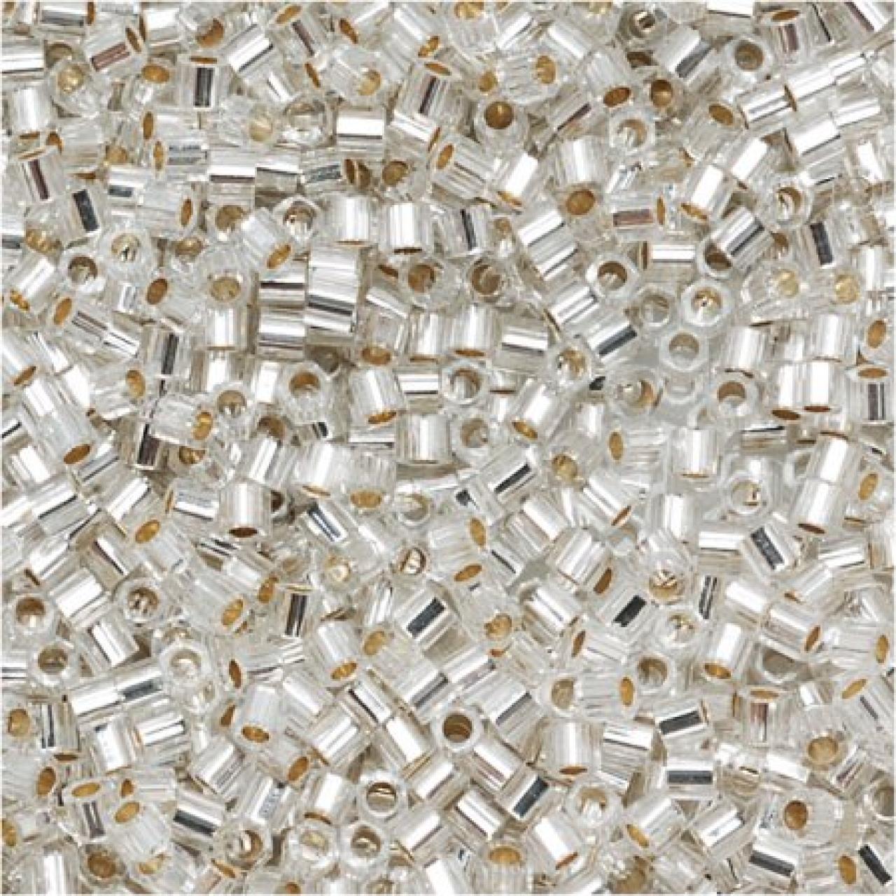 Delica Hexcut 11/0 DBC0041 Silver Lined Crystal