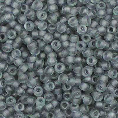 Margele de nisip Miyuki 15/0 0152F Transparent Grey Matted — Imaginea 1