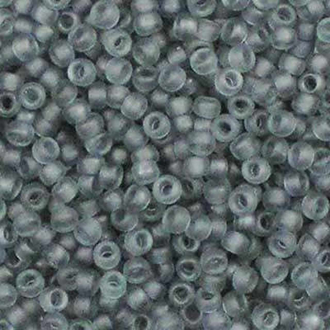 Margele de nisip Miyuki 15/0 0152F Transparent Grey Matted