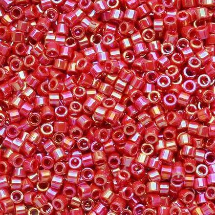 Delica 10/0 DB100162 Opaque Red AB — Imaginea 1