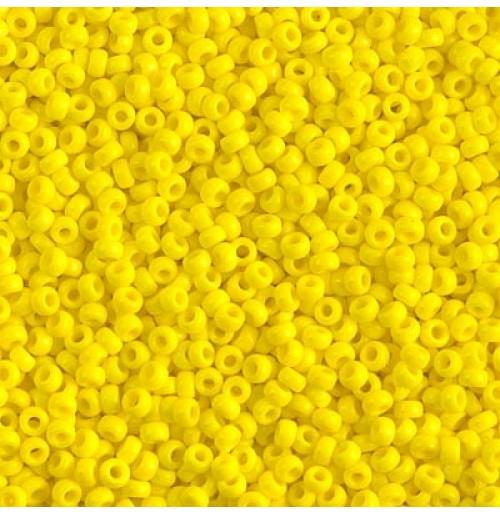 Margele de nisip Miyuki 15/0 0404 Opaque Yellow — Imaginea 1