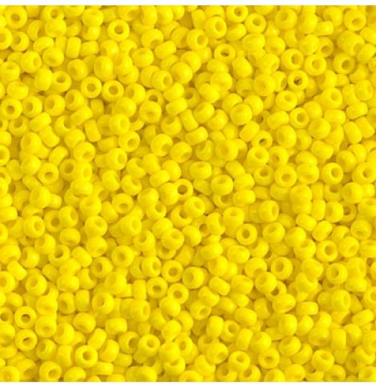Margele de nisip Miyuki 15/0 0404 Opaque Yellow