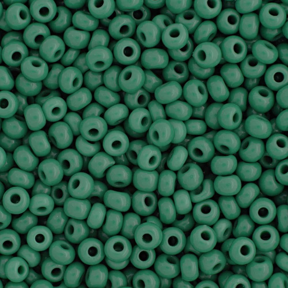 Margele de nisip Preciosa Ornela 8/0 19001/53240 Opaque Forest Green — Imaginea 1