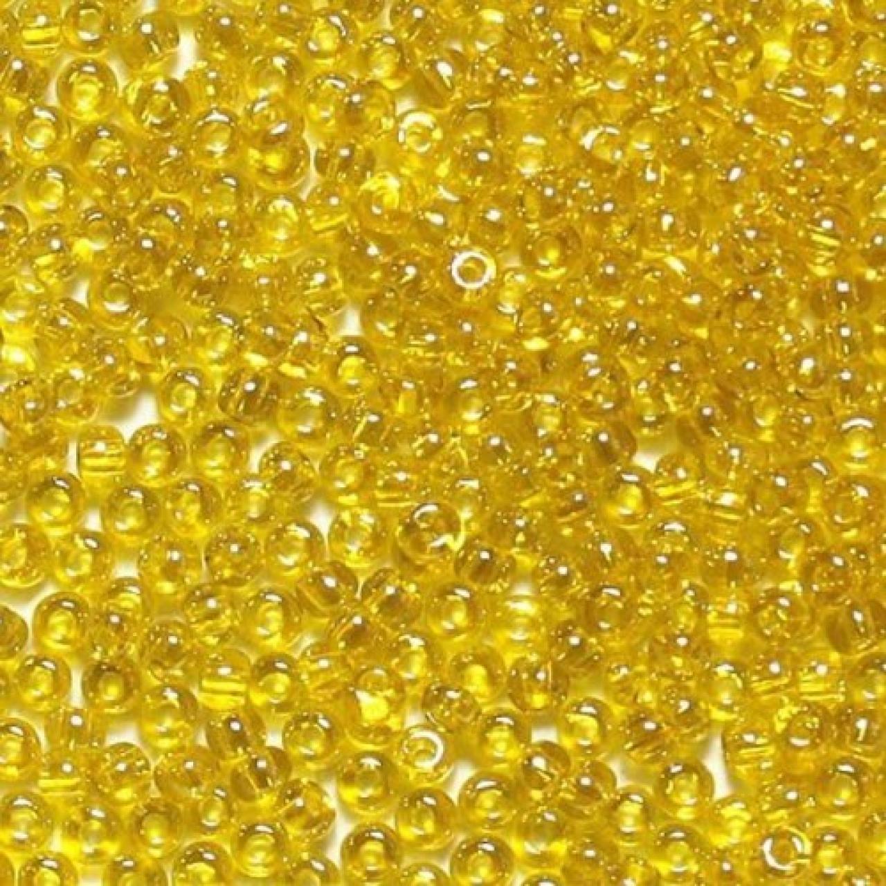 Margele De Nisip Preciosa Ornela 13/0 19001/80010 Transparent Yellow Crystal