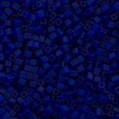 Miyuki Cube 3mm Opaque Cobalt Matted 0414F — Imaginea 1