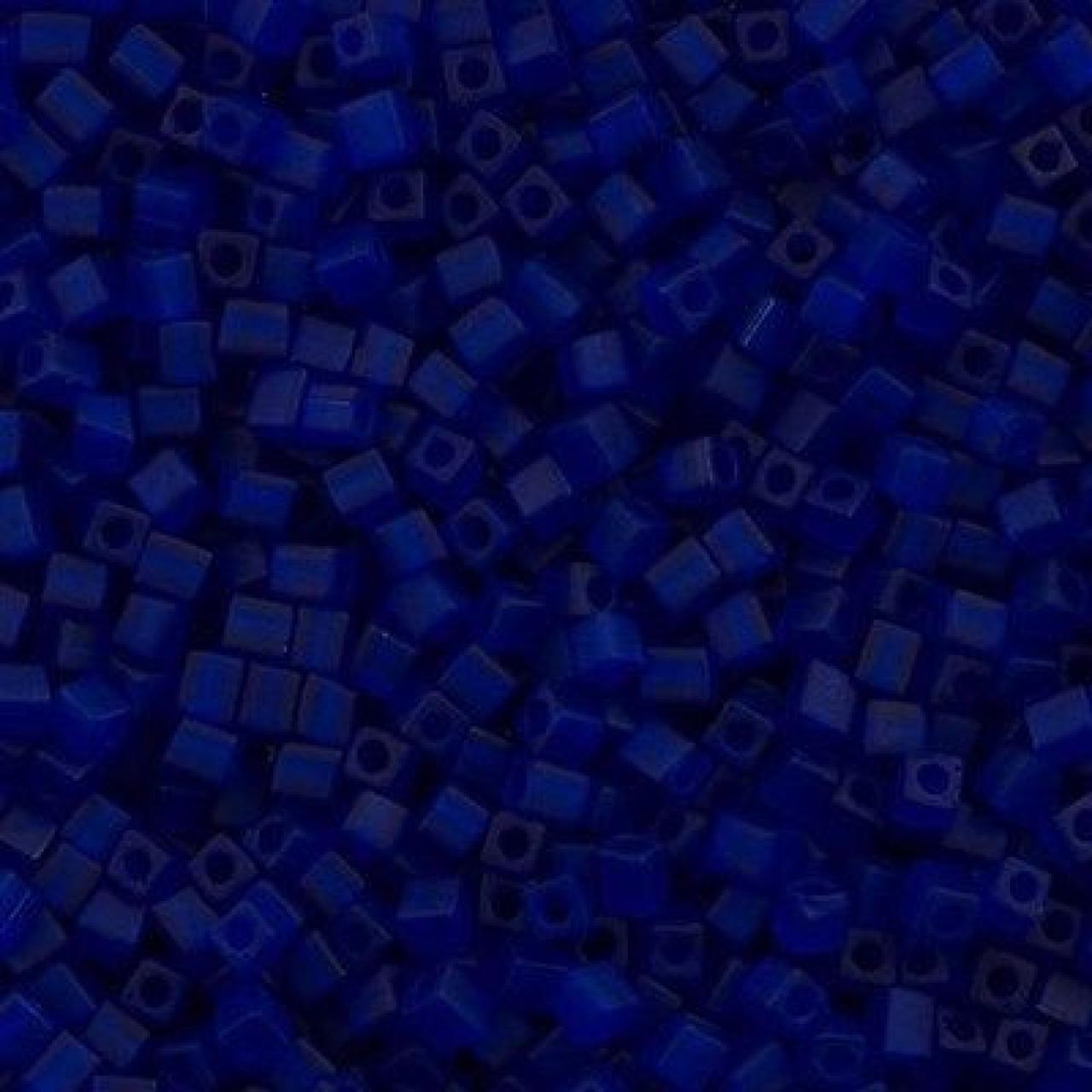 Miyuki Cube 3mm Opaque Cobalt Matted 0414F