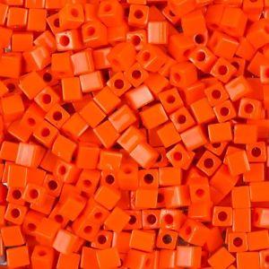 Miyuki Cube 3mm Opaque Orange 0406 — Imaginea 1