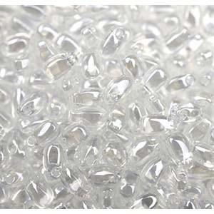 Miyuki Long Magatama 4x7mm Crystal Lustered 0160 — Imaginea 1
