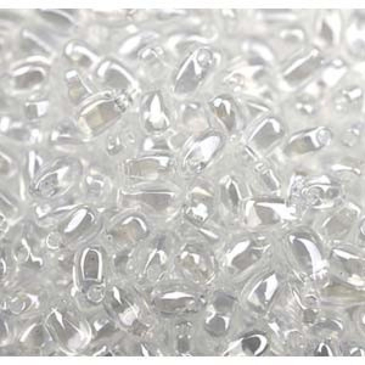 Miyuki Long Magatama 4x7mm Crystal Lustered 0160