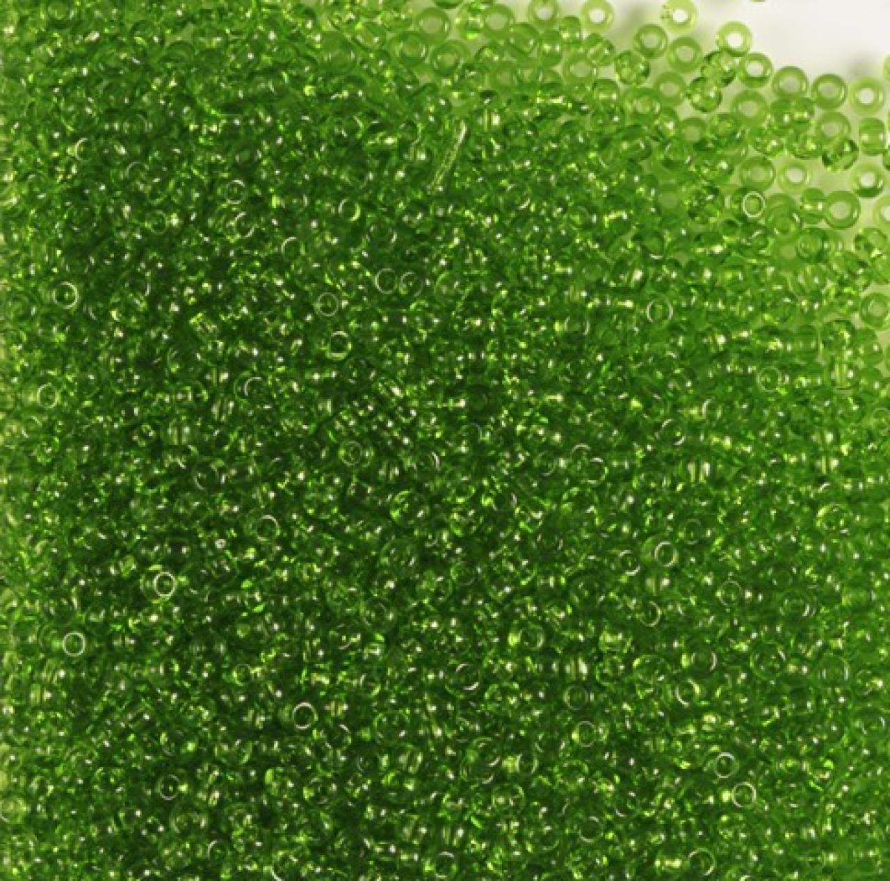 50gr Preciosa 12/0 19001/50430/19001 Transp Lt Green