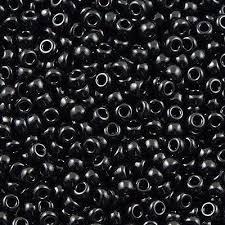 Margele de nisip Miyuki 6/0 401 Black — Imaginea 1
