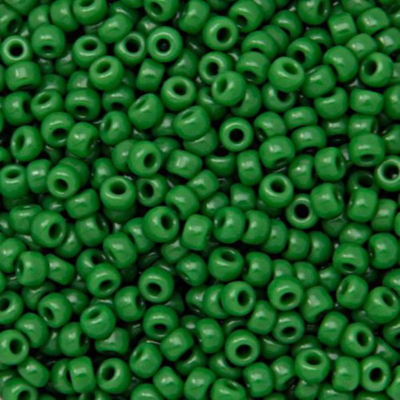 Margele de nisip Miyuki 6/0 0411 Opaque Green