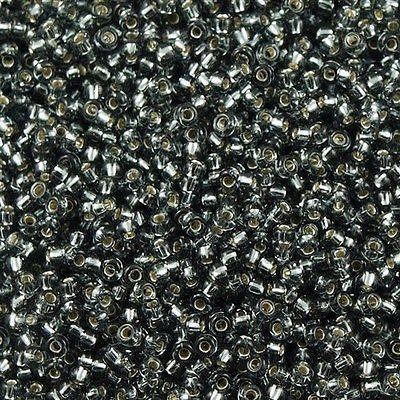 Margele de nisip Miyuki 11/0 0021 Silver Lined Grey — Imaginea 1