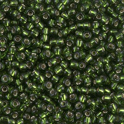 Margele de nisip Miyuki 8/0 0026 Silver Lined Olive — Imaginea 1