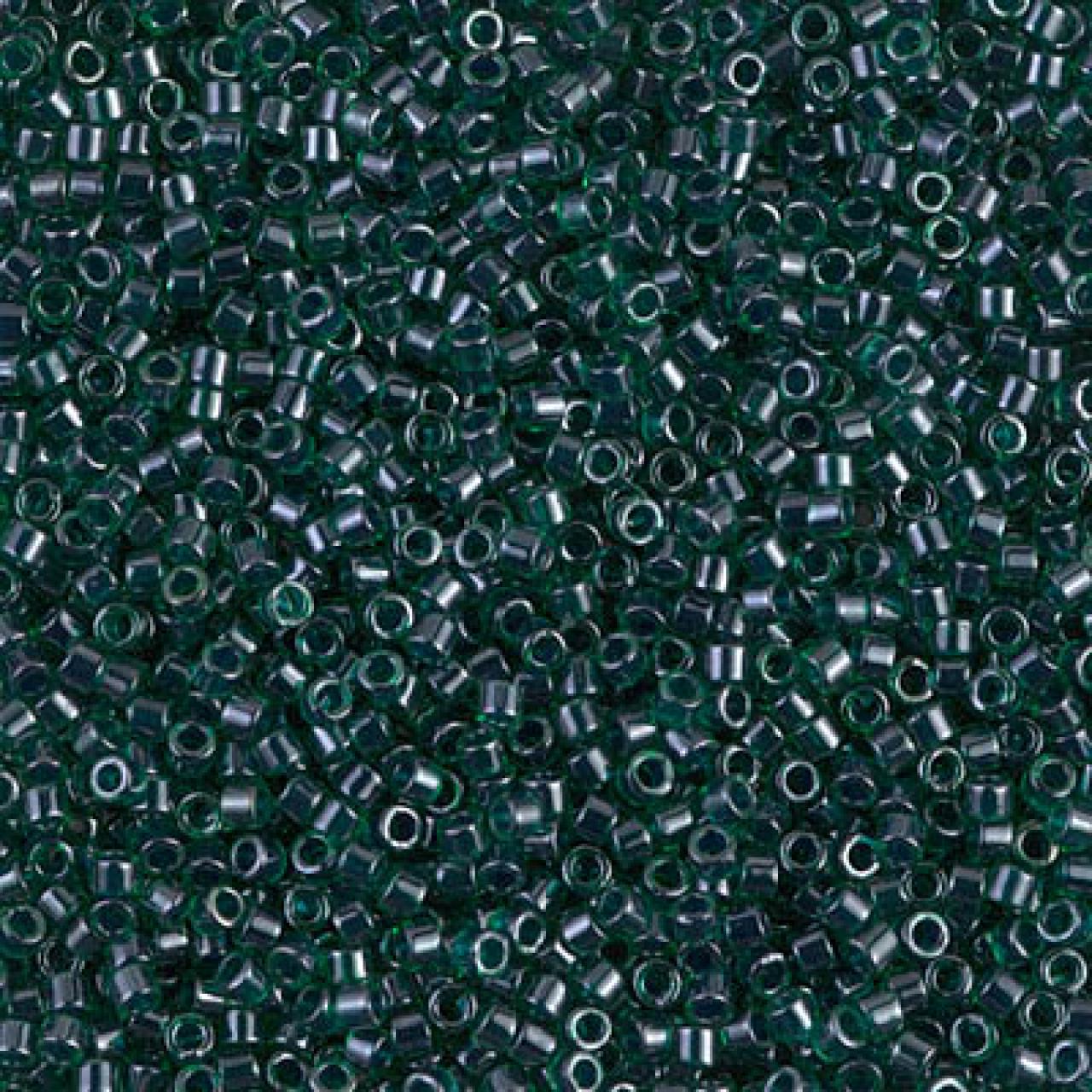 Delica 11/0 DB0275 Lined Green Teal Luster