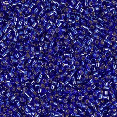 Delica 11/0 DB0047 Silver Lined Cobalt — Imaginea 1