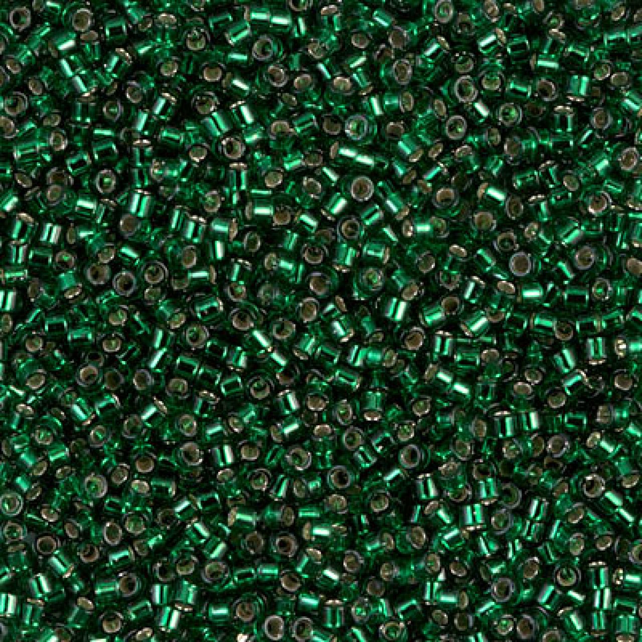Delica 11/0 DB0148 Silver Lined Green