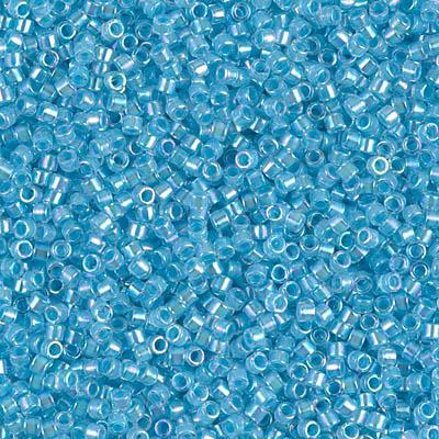 Delica 11/0 DB0057 Lined Sky Blue AB — Imaginea 1