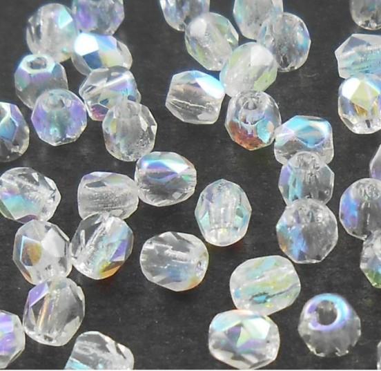 Margele Cehesti Fire-Polish 3mm 28701/00030 Crystal AB — Imaginea 1