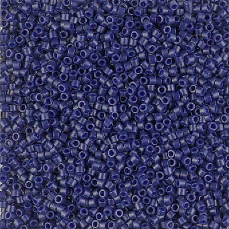 Delica 11/0 DB2144 Matted Opaque Dyed Cobalt — Imaginea 1