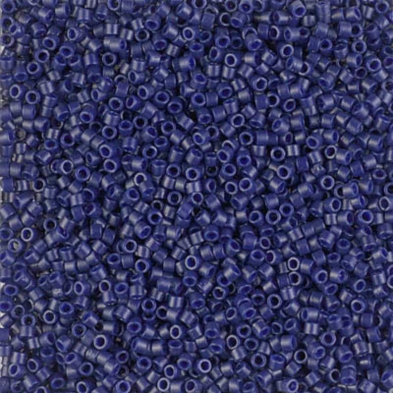 Delica 11/0 DB2144 Matted Opaque Dyed Cobalt