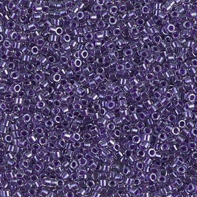 Delica 11/0 DB0923 Sparkling Violet Lined Crystal — Imaginea 1