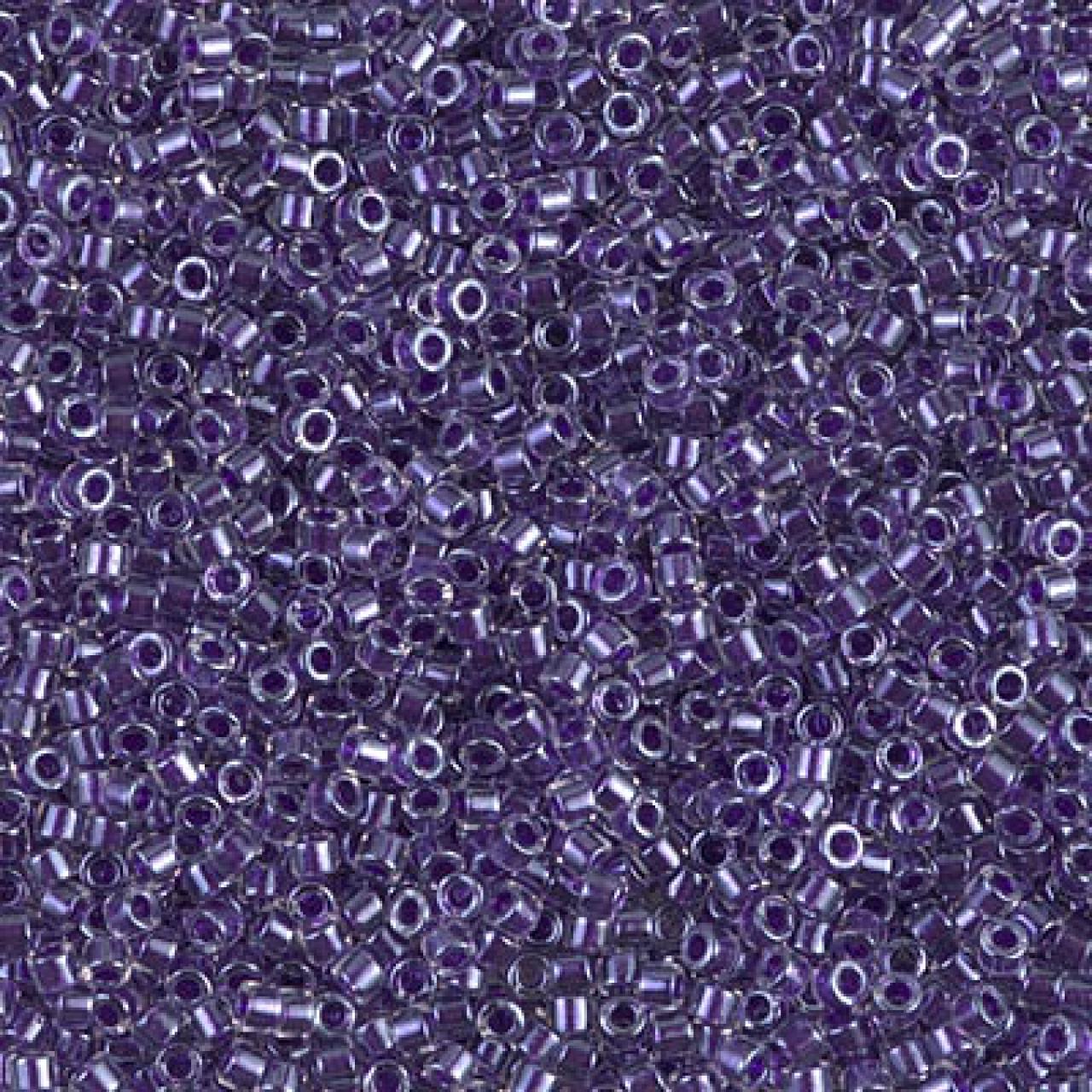 Delica 11/0 DB0923 Sparkling Violet Lined Crystal