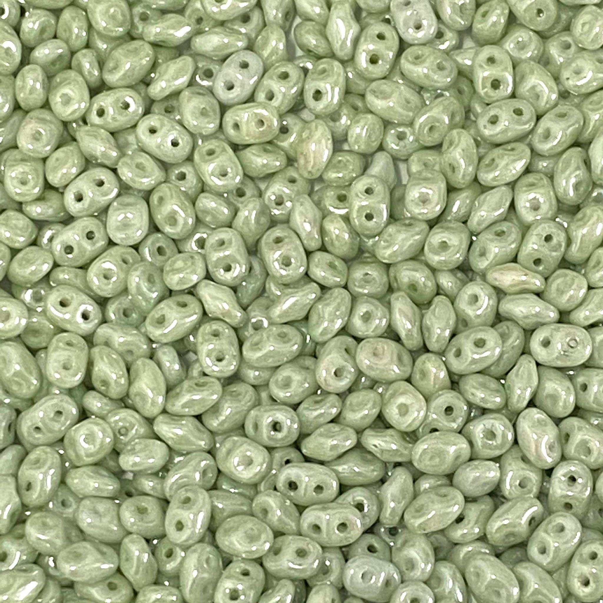 Superduo Chalk Light Green Luster LS03000 — Imaginea 1