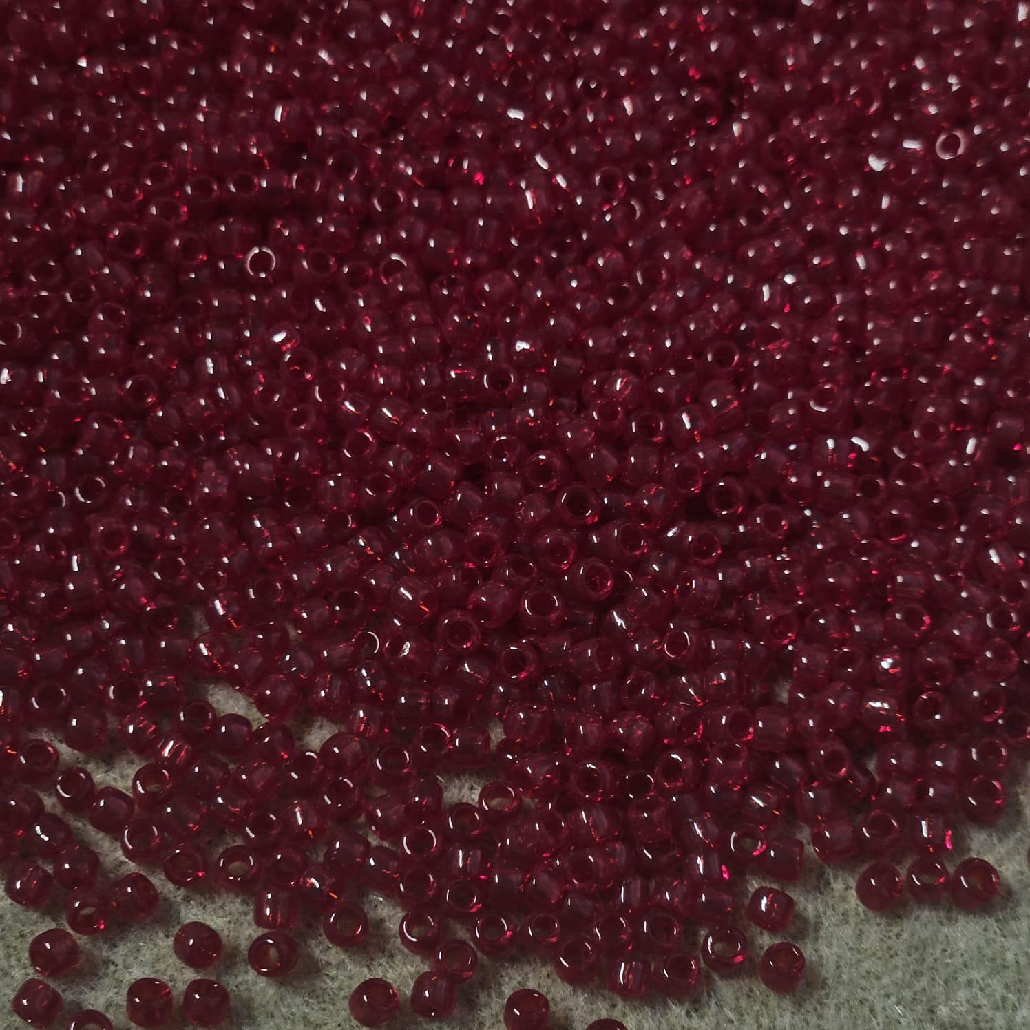 Margele Toho 8/0 0005C Transparent Ruby — Imaginea 1