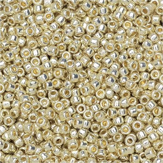 Margele Toho 11/0 PF558 Permanent Finish Galvanized Aluminium — Imaginea 1