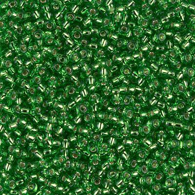 Margele de nisip Miyuki 8/0 0015 Transparent Lt Green — Imaginea 1