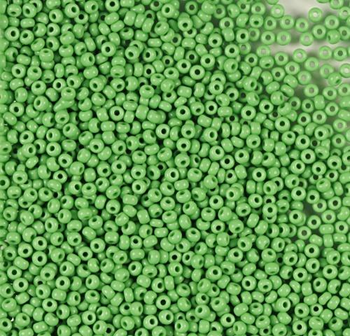 50gr Preciosa 11/0 19001/53210 Op Green — Imaginea 1