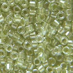 Delica 11/0 DB0903 Sparkling Peridot Lined Crystal — Imaginea 1