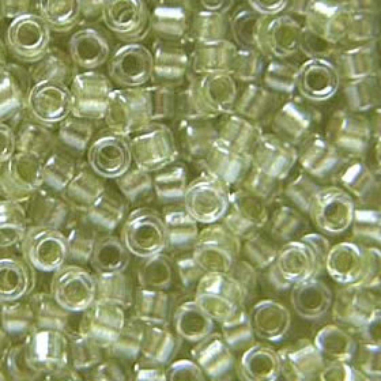 Delica 11/0 DB0903 Sparkling Peridot Lined Crystal