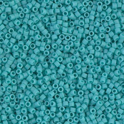 Delica 11/0 DB0759 Opaque Turquoise Matted — Imaginea 1