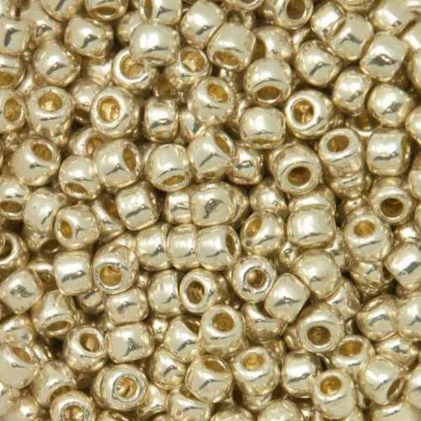 Margele Toho 8/0 PF558 Permanent Finish Galvanized Aluminium — Imaginea 1