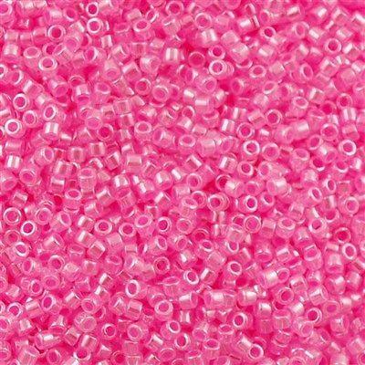 Delica 11/0 DB0246 Lined Crystal Dk. Pink — Imaginea 1