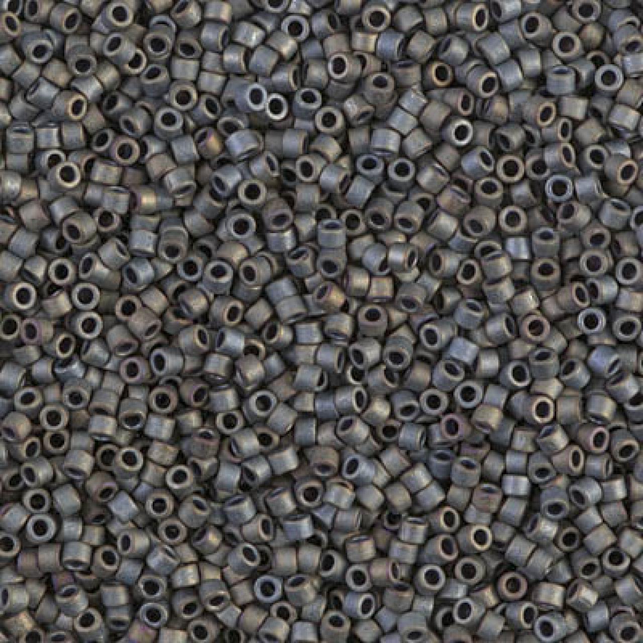 Delica 11/0 DB0307 Metallic Silver Grey Matted