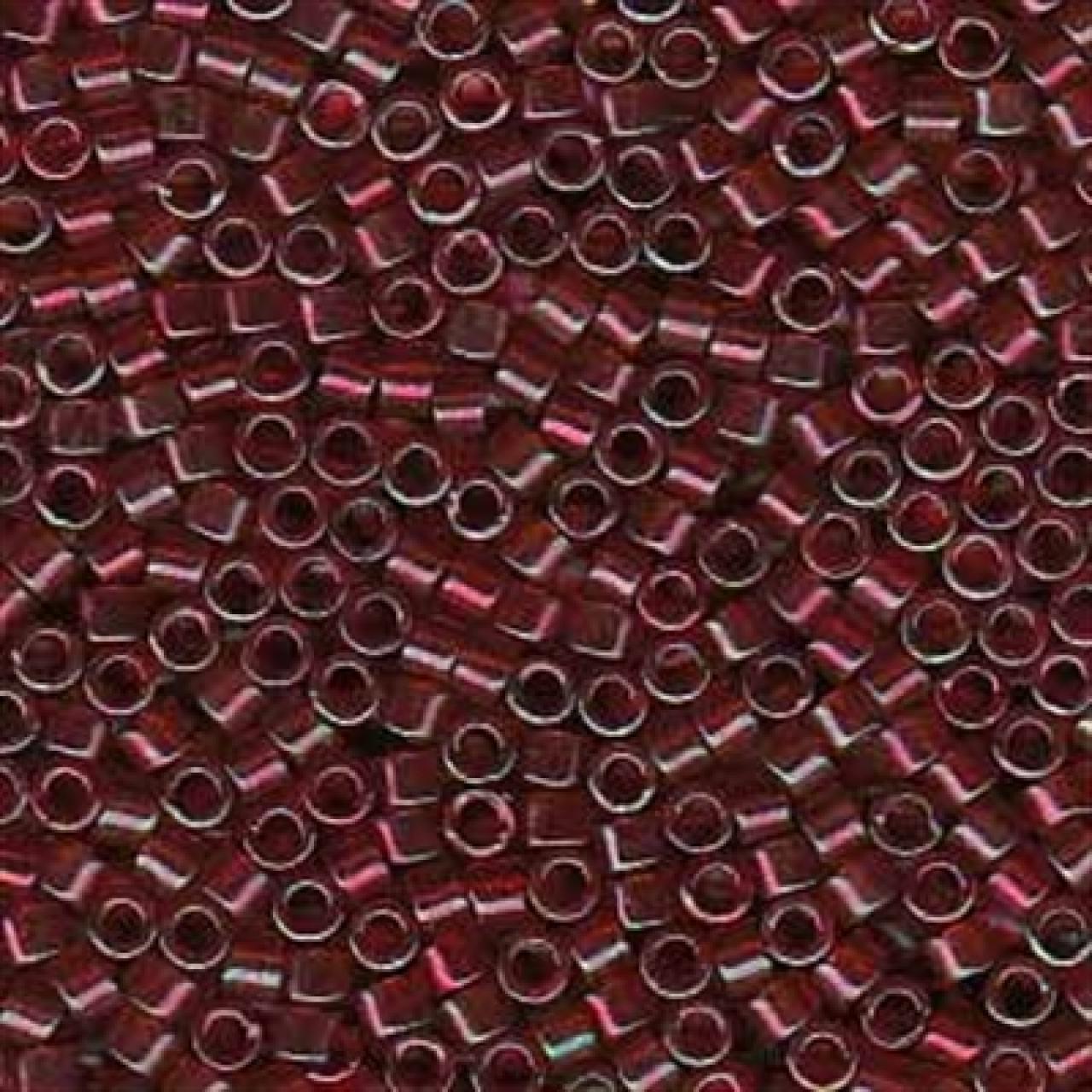 Delica 11/0 DB0105 Gold Luster Transparent Red