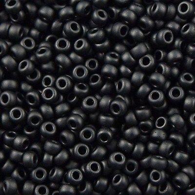 Margele de nisip Miyuki 11/0 Black Matted 0401F — Imaginea 1