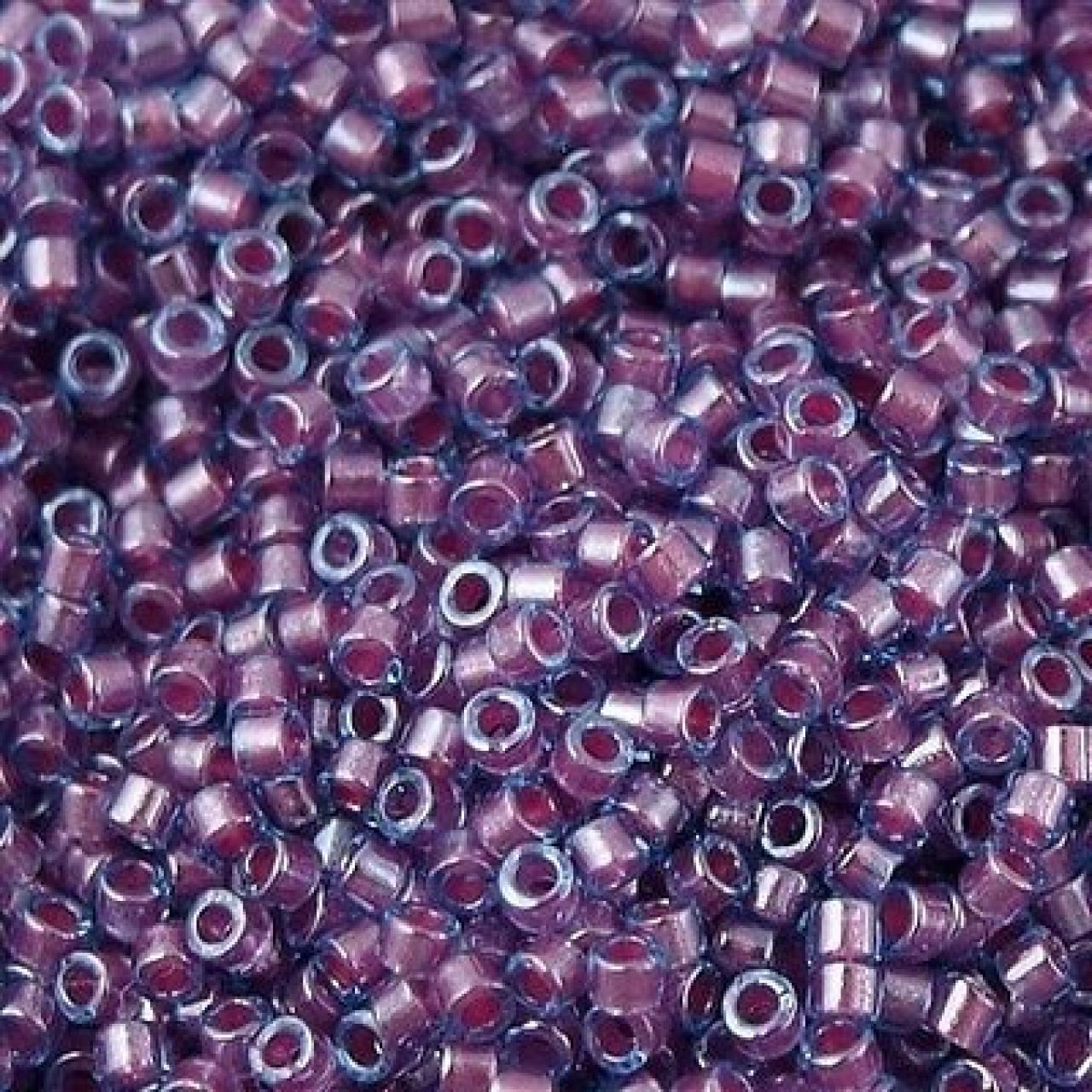 Delica 11/0 DB0922 Sparkling Rose Lined Aqua