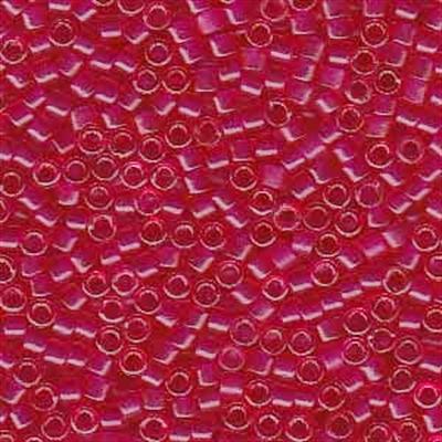 Delica 11/0 DB0775 Dyed Transparent Fuchsia Semi Matted — Imaginea 1